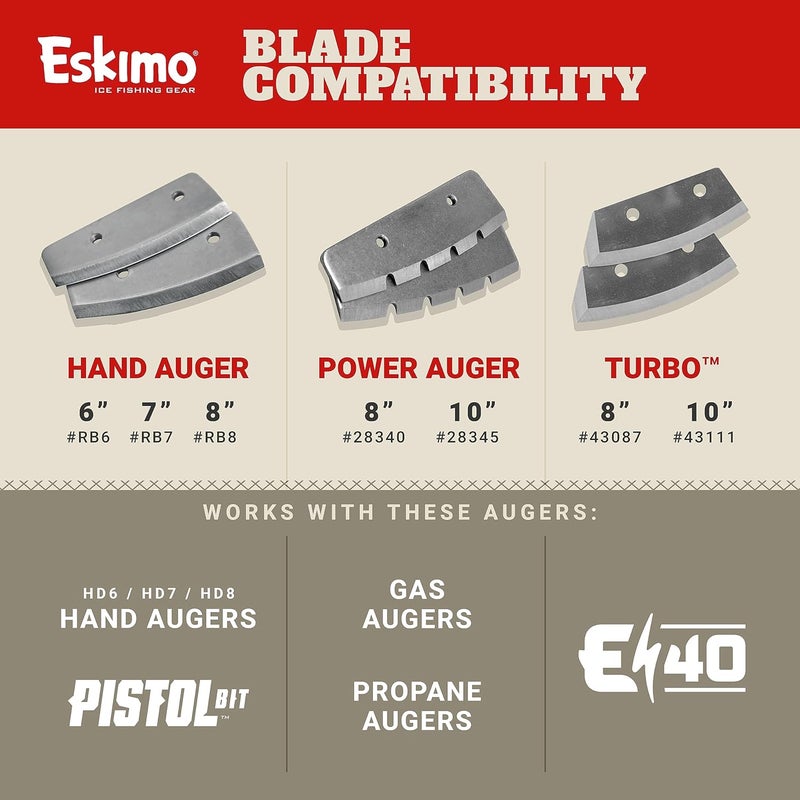 Eskimo Turbo Replacement Blades, Ice Augers, Stainless Steel - Image 5